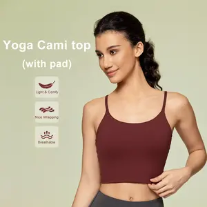 New Style with Chest Pads Strap Yoga Vest Push-Up Beautiful Back Running Sports Fitness Bra for Women