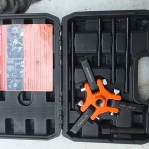 【TiktokShopBackToSchool】Harmonic Balancer Puller Kit, Adjustable 3-Jaw Puller for Removing Harmonic Dampers & Balancers, Pulley Puller Set Compatible with Chevy GM Chrysler Cadillac Ford More