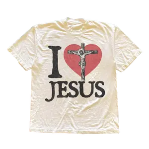 I Love Jesus T-shirt, Vintage Christian Tee for Men Women, Retro Faith Graphic Tee, Easter Spiritual Top, Religious Gift for Him Her