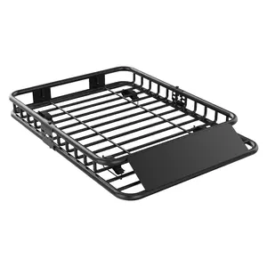 Garvee Heavy Duty Roof Rack Cargo Basket – Global Fit, 200 lbs Capacity, Steel Rooftop Luggage Carrier, Secure Three-Section Design, Large 64" x 39" x 6" for SUVs, Trucks, Cars