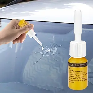 Universal Windshield Crack Repair Kit, Nano Fluid Filler for Chips & Stars Cracks, Liquid Glass Fix Tool, Uncharged Power Mode, Automotive, Windshield Crack Adhesive