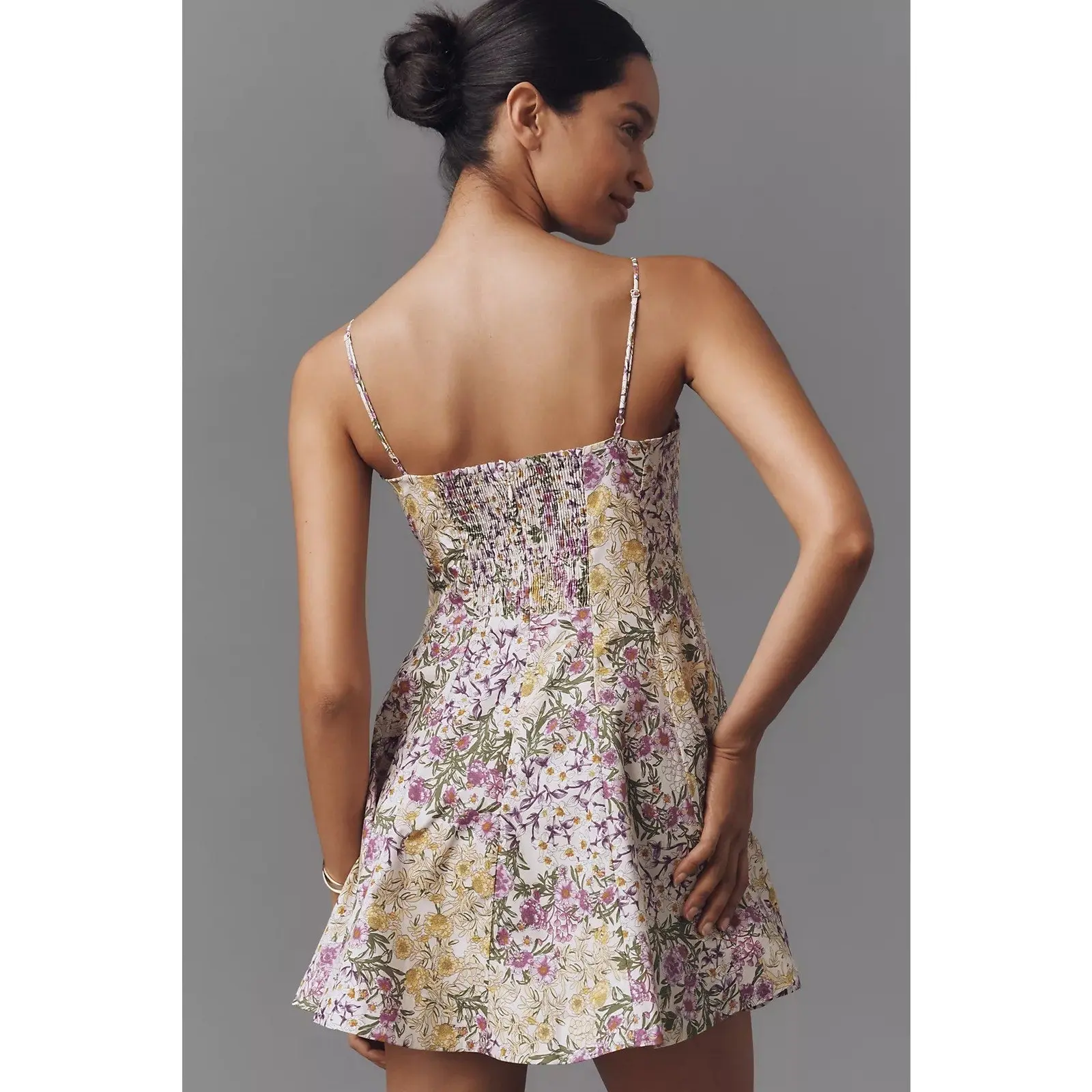 anthropologie purple lace dress By Anthropologie Flutter-Sleeve Lace Dress