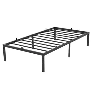 GARVEE Metal Platform Bed Frames: Sturdy, Noise-Free, Easy Assembly, Available in 6-Inch Low Profile or 14-Inch with Storage, Twin, Queen, King Sizes, No Box Spring Needed, Black Finish, Heavy Duty Steel Slats for Durability