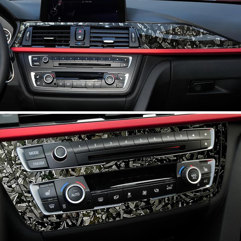 Forged Carbon Fiber Vinyl Wrap, High Gloss Car Wrap Vinyl Roll, Auto DIY Decal Film Sheet with Air Release Technology, Self-Adhesive Car Wrapping 1ft x 5ft