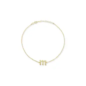 Gothic Initial Bracelet