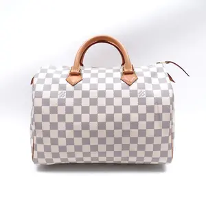 Pre-owned Louis Vuitton Coated Canvas Tote Bags Speedy 30 Damier Azur Tote Bag T10388548