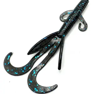 C2G Fishing 5” Brush Hawg Soft Bait Plastic Lure for Largemouth and Smallmouth Bass