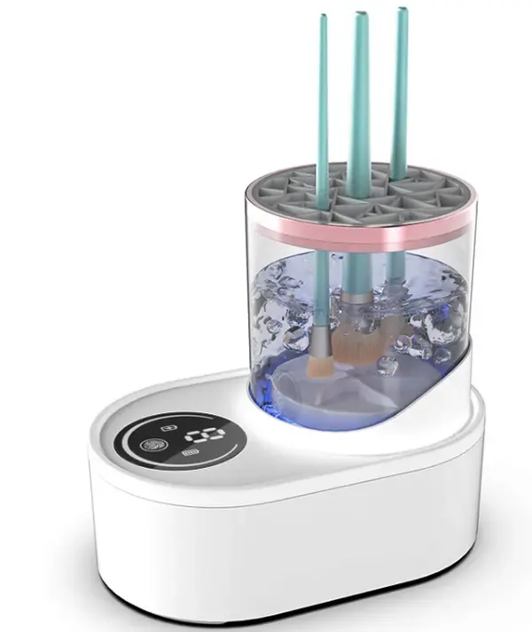 Rechargeable Electric Makeup Brush Cleaner, Automatic Washing and Drying Station for a Hygienic and Flawless Makeup Routine, Cleansing, Brush Cleaning, Stand, Sanitizes Brushes