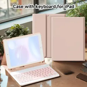 Keyboard & Protective Case Set, Portable Foldable Keyboard & Tablet Protective Case, Tablet & Computer Accessories for iPad