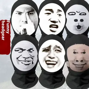 Protective Mask Prank Milk Dragon Mask Funny Mask Quirky Big Head Dragon Funny Oh Ha Mask Emoji Headgear