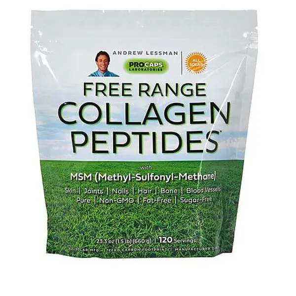 Andrew Lessman Free Range Collagen Peptides with MSM - 120 Servings