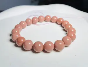 nature alahsna agate bracelets all pink color 10mm