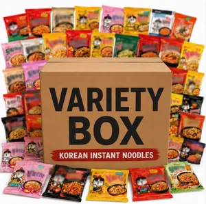 Korean Instant Ramen Variety Pack Assorted Noodle Box