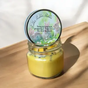 Rabbit Rabbit Rabbit intention Candle Rabbit Rabbit Rabbit intention Candle