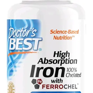 Ferrochel High Absorption Iron Tablet for Immune and Blood Health, Gentle on Stomach, 27 mg