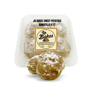 JO BAKES 4ct Boniatillo - Cuban Sweet Potato Giant Bites Soft & Creamy Snack - Tropical Creme Batata Dessert - Perfect for Anytime Snacking