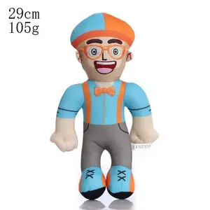 in stock 29cm Blippis Plush Fill Dolls Toys Soft Stuffed Baby Educational Cosplay Prop Doll Kids Toys Gifts for Children