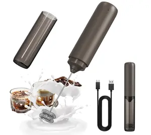 Rechargeable Handheld Milk Frother for Easy Foaming and Mixing