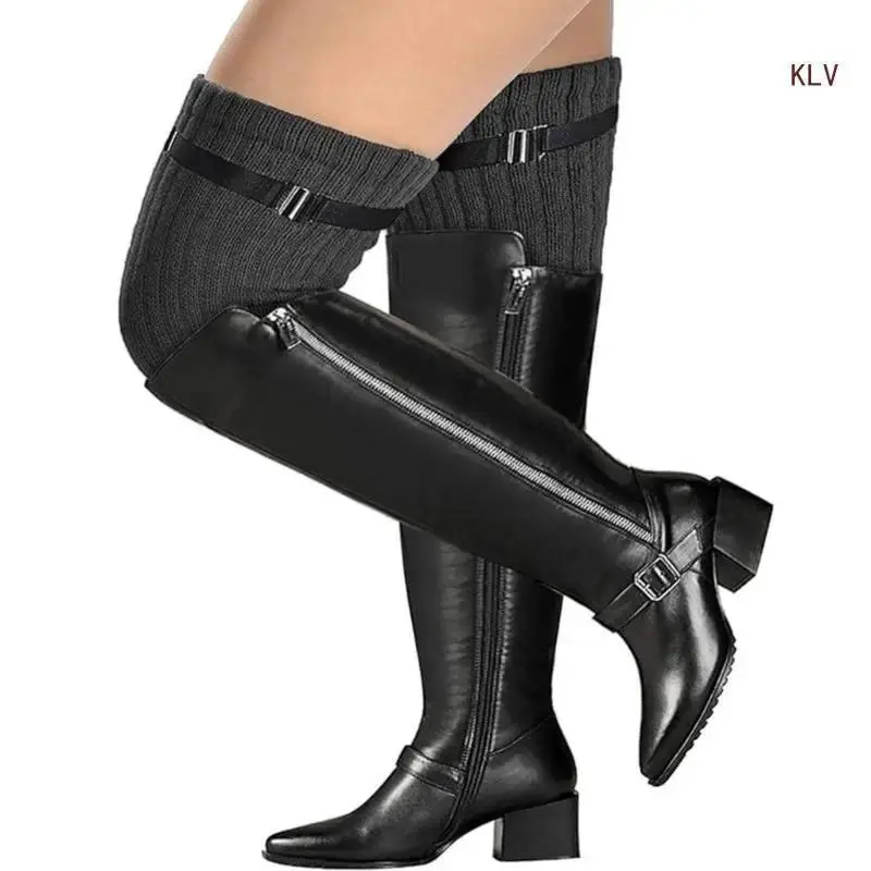 Garter Belt for Women, Solid Chinlon Leg Harness, Adjustable with Metal Buckles for a Comfortable, Non-Slip Fit with Lingerie & Stockings