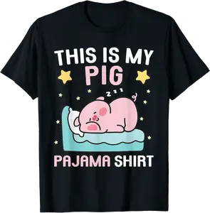 Cute PJ Teen Boys PJs Girls PJs Funny This Is My Pig Pajama T-Shirt - Jasminean Shop 61B0DQ1HQHYL