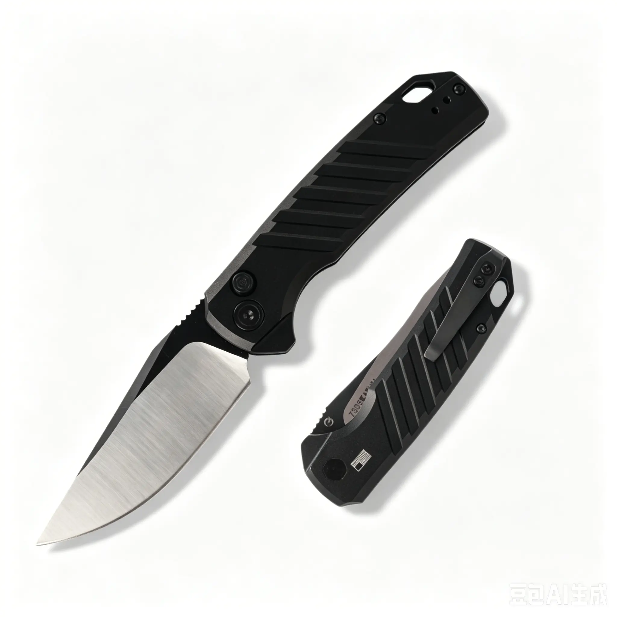 1pc 7305 folding knife, textured anti slip handle, multifunctional kitchen knife, high-quality fruit knife