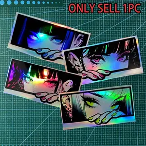 Anime Girl Pattern Car Sticker, JDM Style Cartoon Anime Decals, Suitable for Car Windows, Fuel Tank Cap, Bumper, Trunk, Motorcycle Body, Very Suitable for Use As Vehicle Decoration, Vehicle Exterior Decoration