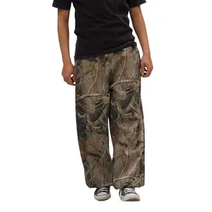 ODN. Camo Joggers - 100% Heavyweight Cotton Trouser, Pre-Shrunk Pants with Four Zip Pockets, Comfortable Fit, Responsibly Sourced, Super Baggy Style