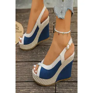 Peep Toe Wedge Sandals