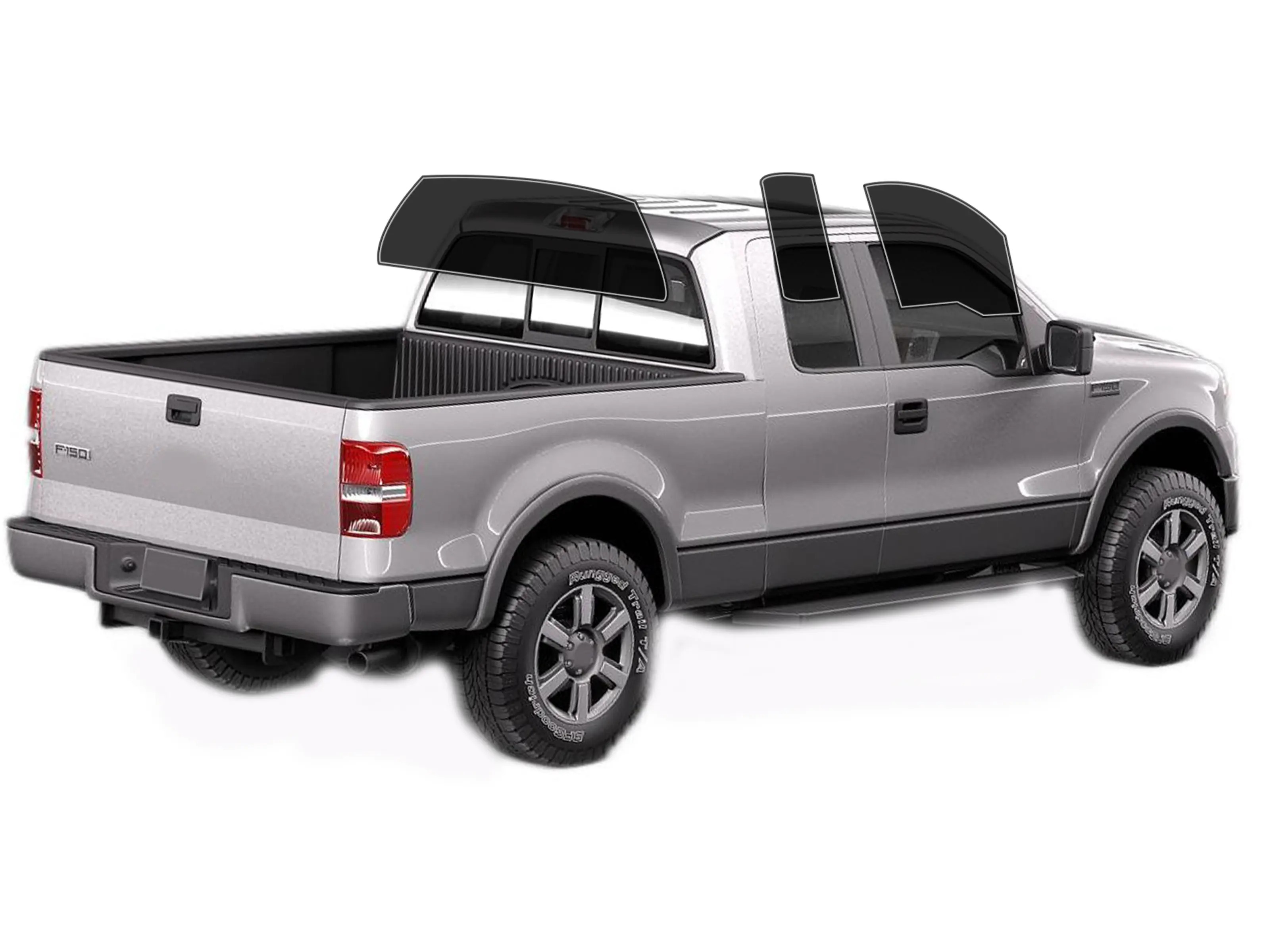 Precut 2Ply  Window Tint Film for Ford F150 Extended 2004-2008 Cars Sun Blocking Protection, Privacy, and Anti-Shatter Glass Film Any Tint Shade Kit