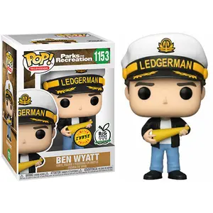 Funko Pop! Ben Wyatt with Ledgerman Hat Recreation 1153 - Big Apple Collectibles Exclusive  **Chase** Vinyl Figure in PopShield Protector