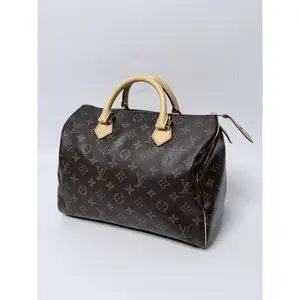 Pre-owned Louis Vuitton leather Top Handle Bags Monogram Speedy 30 Top Handle Bag ZS011LV