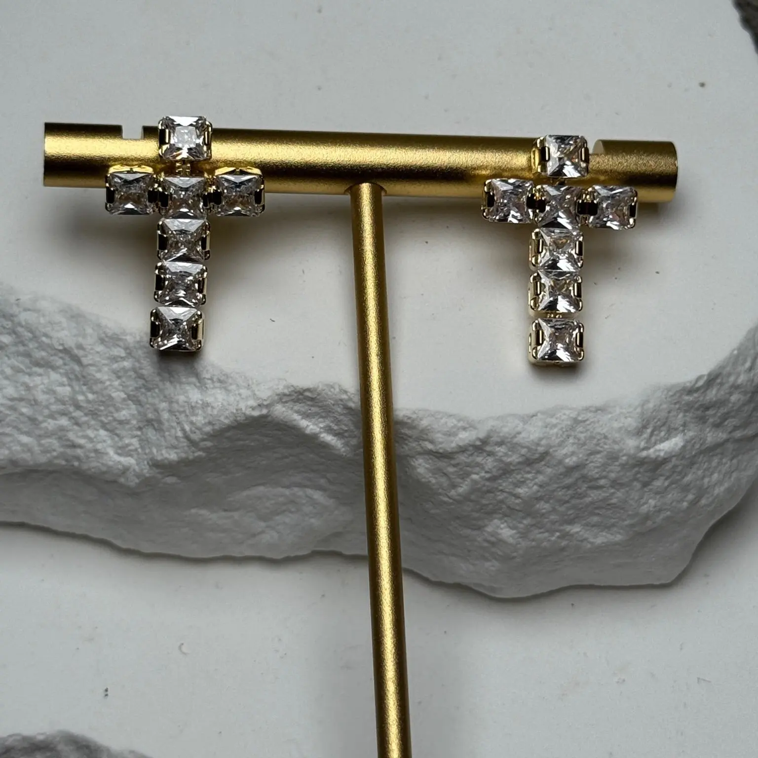 Mini Cross Stud Earrings