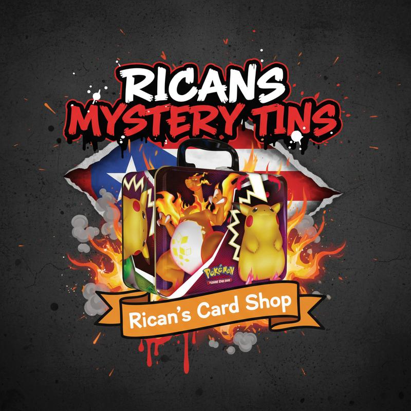 Ricans Mystery Gift Tins - Includes 3 Packs, Card Sleeves, 1 Random Pin, & More!