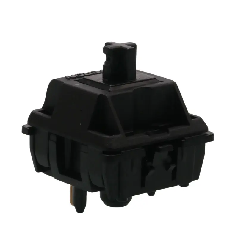 Gateron Oil King 2.0 Linear Switches 55g Pre-Lubed 5-Pin MX Mechanical Gaming Keyboard Black Plated Long Spring for Precise Typing