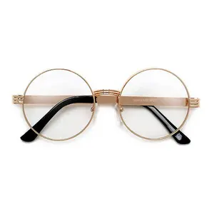 Iconic 52mm Thick Triple Ring Round Metal Frame Eyewear Iconic 52mm Thick Triple Ring Round Metal Frame Eyewear