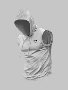 Men's Sleeveless Hooded Gym Tank Top, Breathable Athletic Activewear for Bodybuilding & Training, Ideal for Summer Workouts & Fitness Enthusiasts