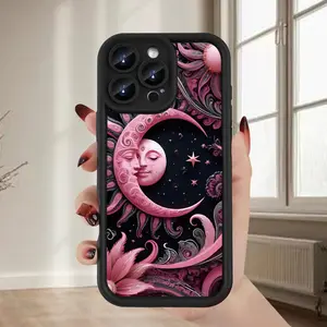 Moon Pattern Mobile Phone Case - Durable Protective Cover for iPhone 16/15/14/13/12/11/XS/XR/X/7/8 Plus/Pro/Max/Mini - Gift for Friends and Family