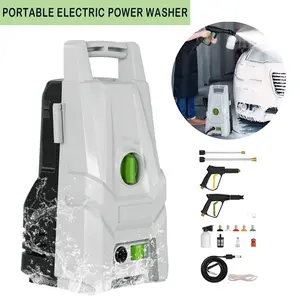 1400W Portable Electric High Pressure Washer,Power Washer for Home Car Boat RV Patio Garden Yards Fences,3200PSI 1.8GPM 49FT Hose with 5 Nozzles