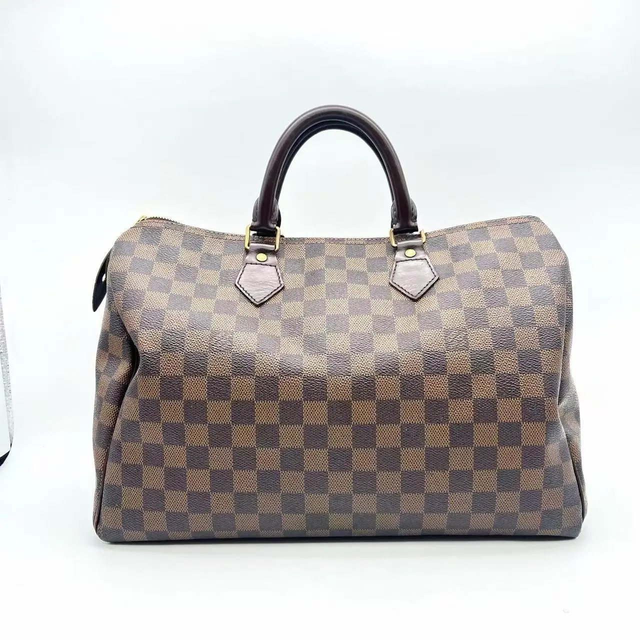 Pre-owned Louis Vuitton RL1 Speedy 35 Damier Ebene 19610520