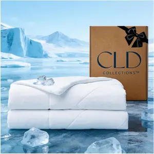 Cooling Comforter King Size for Hot Sleepers, All-Season Breathable Lightweight Blanket for Night Sweats, Soft Cool Touch for Bed, 106x90 Inches, Cool White