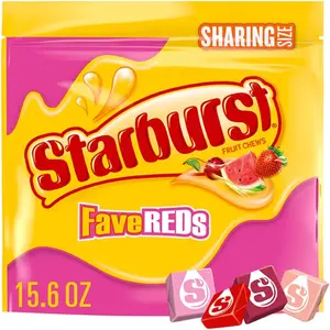 STARBURST FaveREDS Fruit Chews Candy, Chewy Candy, 15.6 oz Sharing Size Bag
