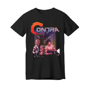 Contra Movie Game Arnold Schwarzenegger Vs Sylvester Stallone Shirt, Game Poster Tee