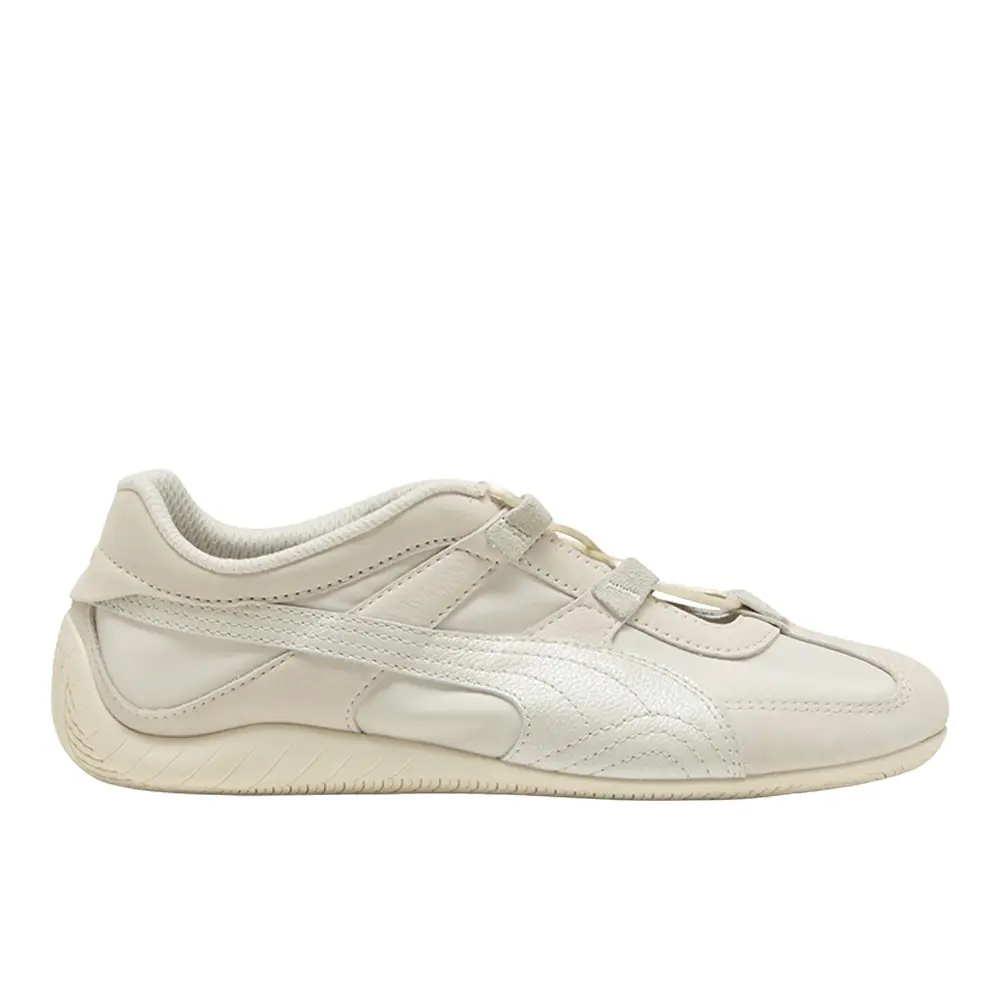 PUMA Womens Speedcat Go Sheer Slip On Sneakers Shoes Casual - Off White