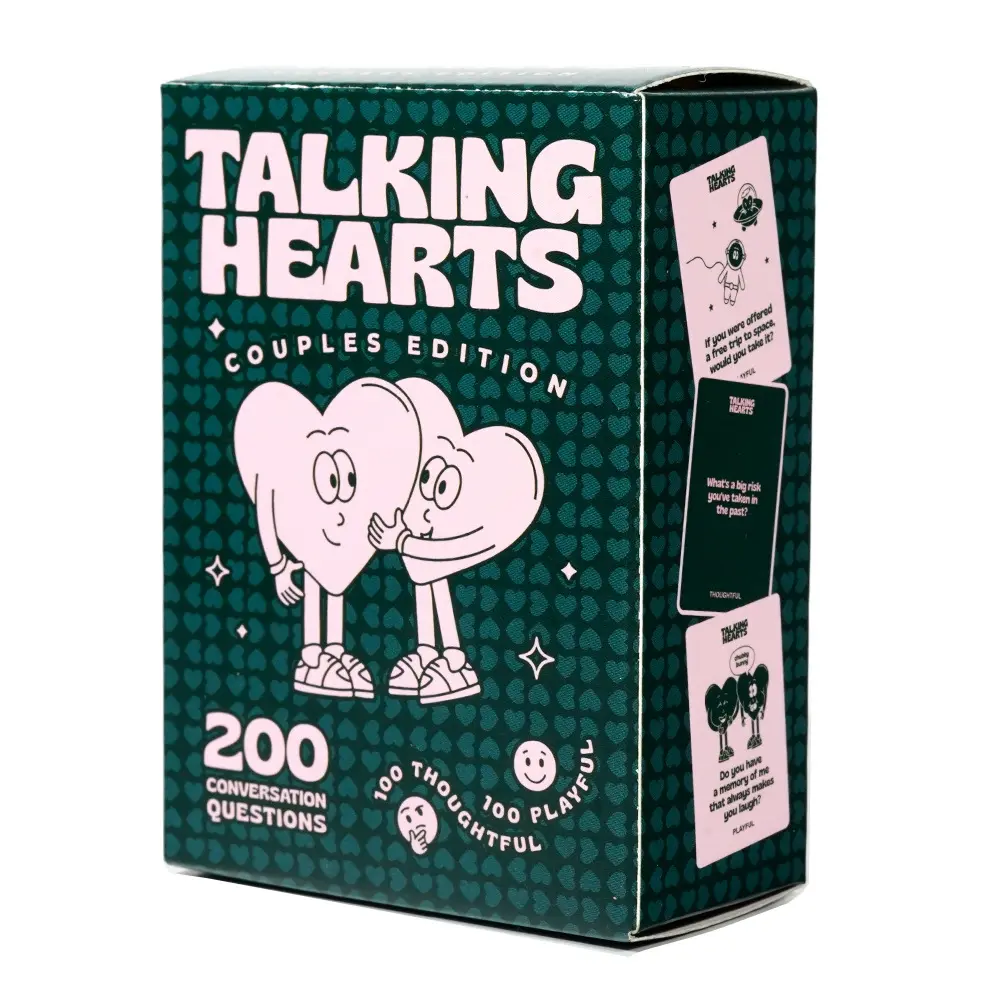 Talking Hearts Couples Conversation Card Game, 200 Thought-Provoking & Playful Question Cards for Date Night (Toys & Hobbies, Games & Puzzles)