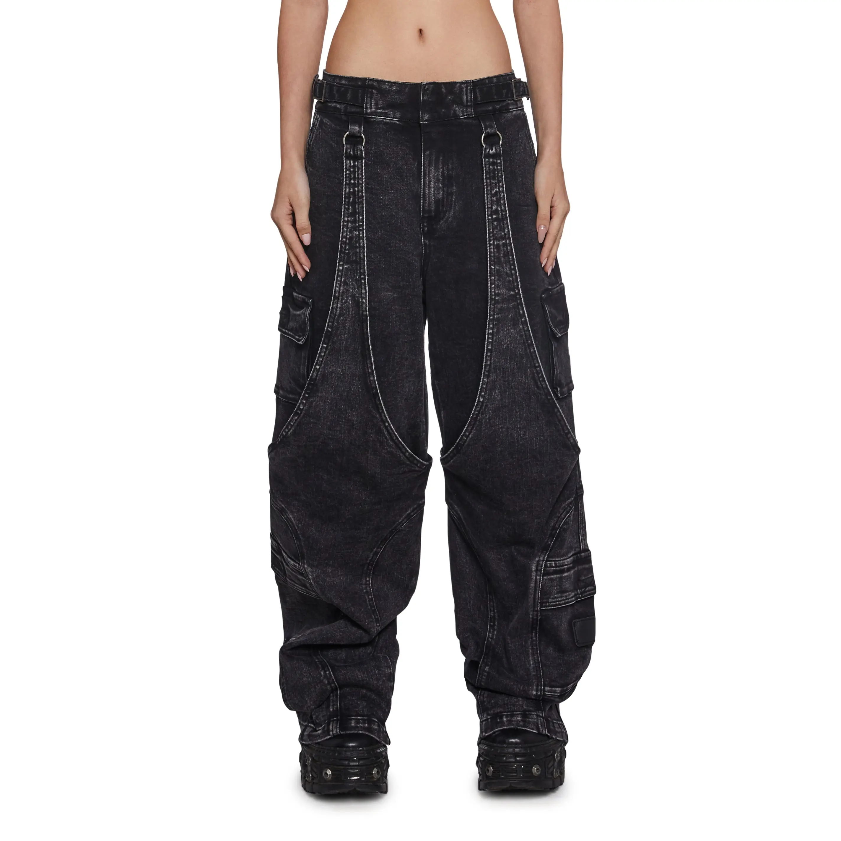 Warp Cargo Wide Leg Pants
