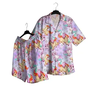 Fire Pony PKM Hawaii Set Hawaiian Shirt, Hawaiian Short - For All Ages Palm Tree Anime Manga Shirt Video Game Gifts Summer Beach Tropical Floral Aloha