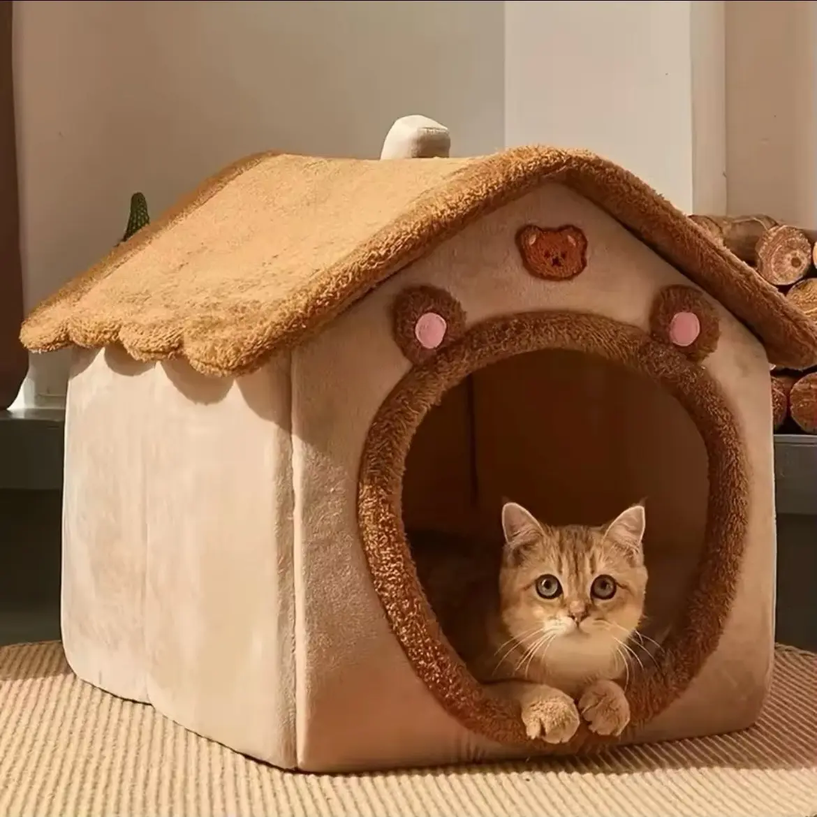 Fluffy Soft Pet Home for Dogs and Cats - Perfect for Your Furry Friend