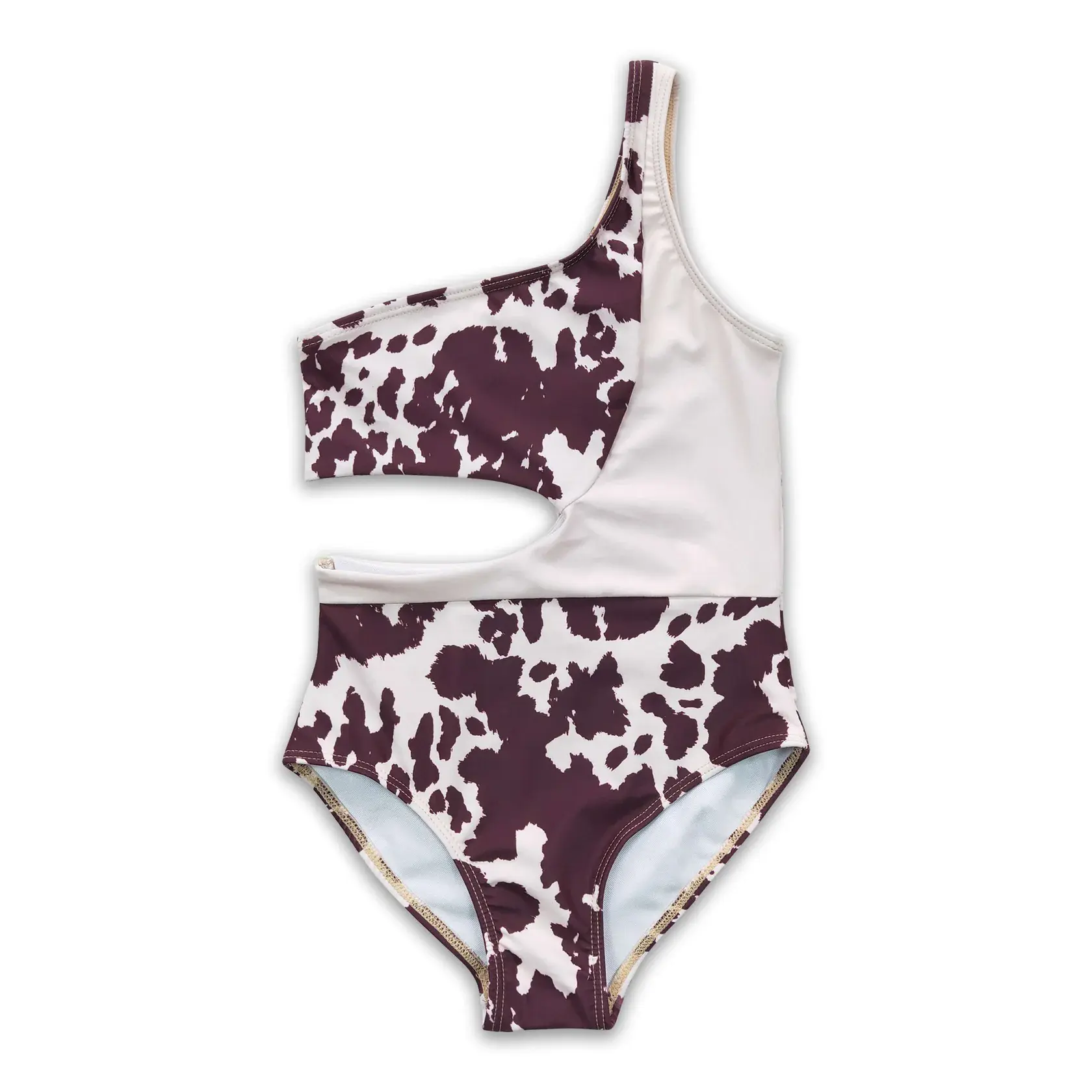 Girls' Leopard Print 2-Piece Swimsuit, Ruffle Tankini Top with High Rise Bottoms Set for Summer Beachwear, High Rise Swim Bottoms