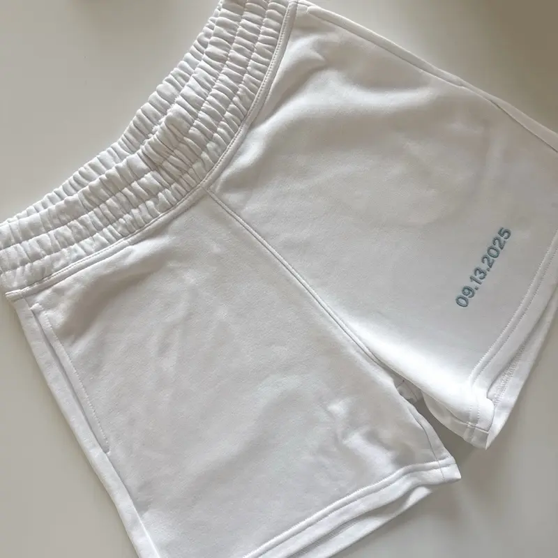 custom embroidered bride shorts only Womenswear Bridal Comfy Fit Embroidery
