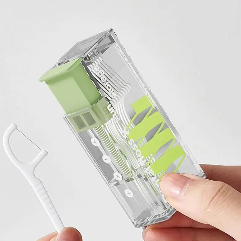 3 boxes of portable household dental floss storage boxes, each containing 10 pieces of dental floss, featuring creative lighting design, premium quality, and automatic carrying, suitable for oral care